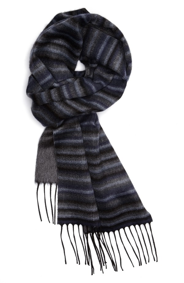 Canali Stripe Scarf