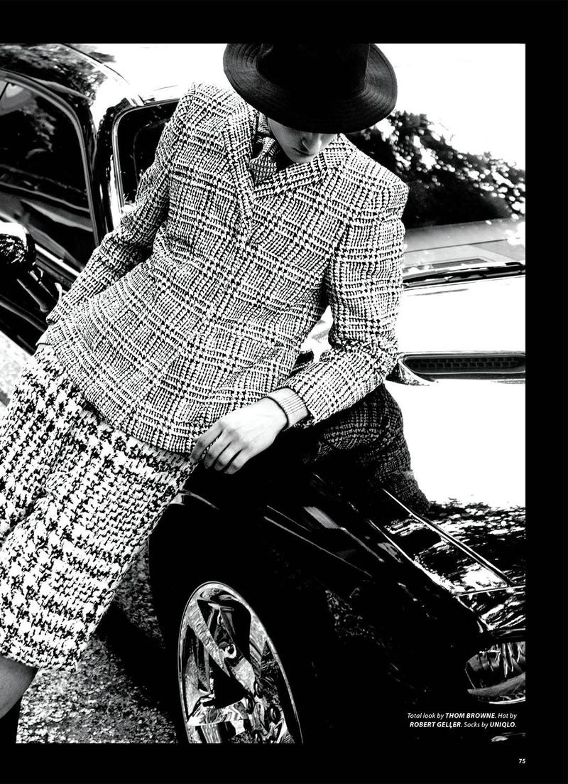 Dmitry Brylev Wears Houndstooth Styles for Essential Homme