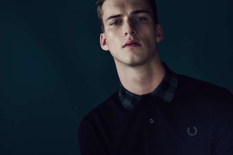 Johnny George Models Fred Perry’s Laurel Wreath Blank Canvas Tartan Collection