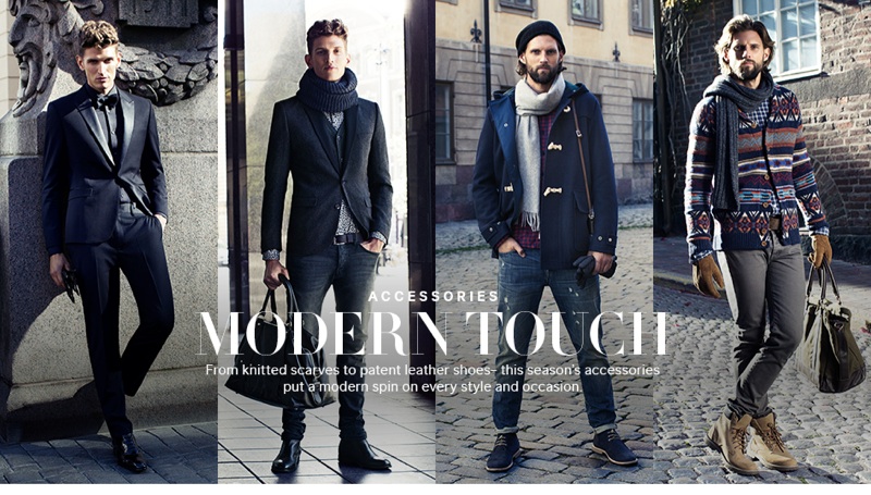 RJ Rogenski & Andre Feulner Wear Modern Accessories for H&M