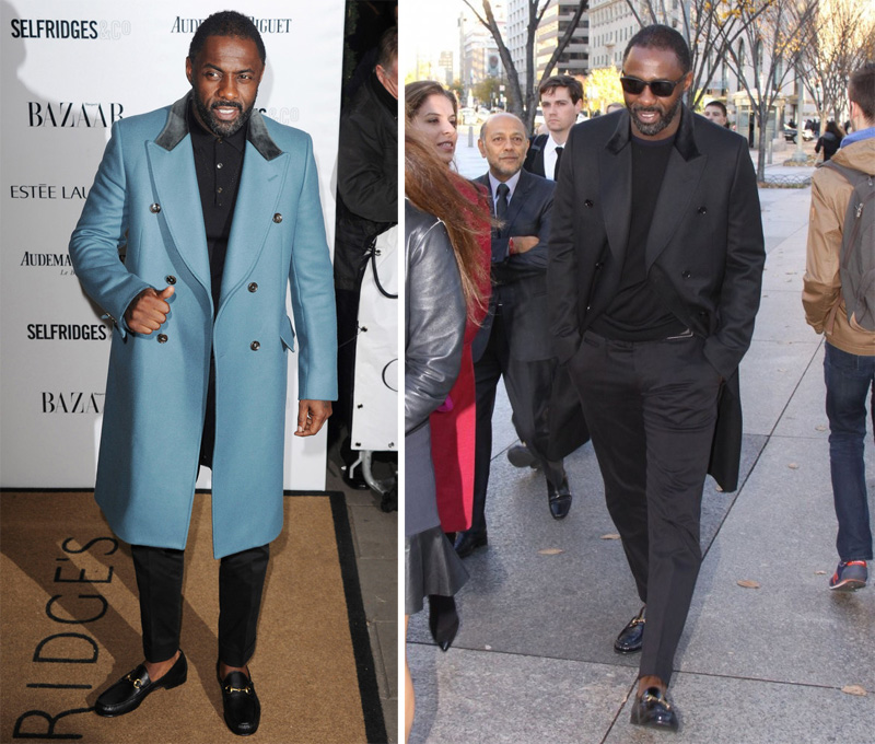 Idris Elba Embraces Winter Style with Burberry & Gucci