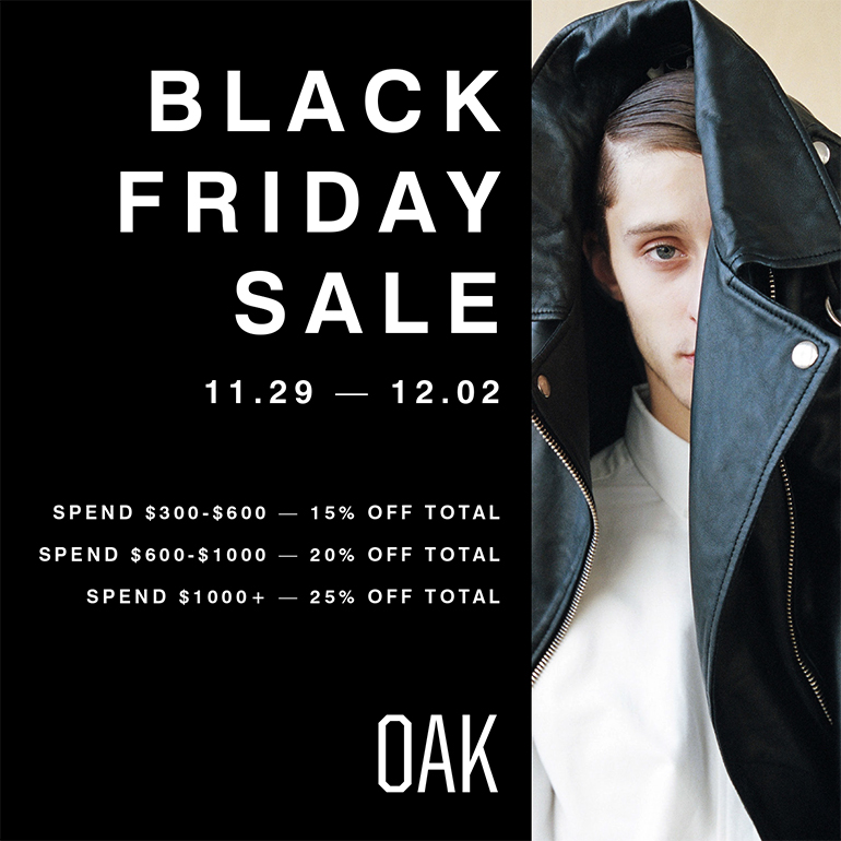 Oak 2013 Black Friday Sale