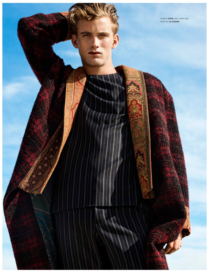 RJ King Hits the Beach in Fall Styles for Flaunt