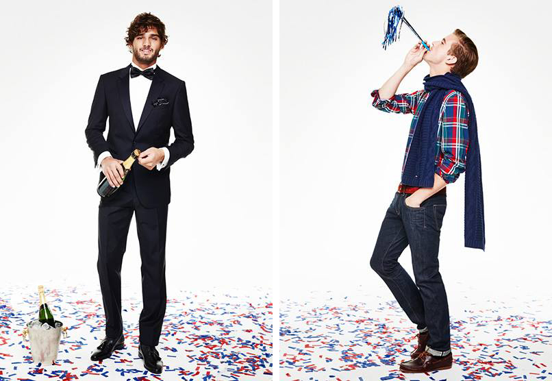 Marlon Teixeira & RJ King Model Holiday Looks for Tommy Hilfiger