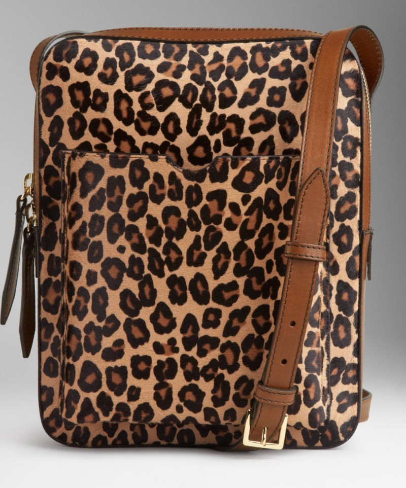 Burberry Small Spotted Animal Print Crossbody Satchel