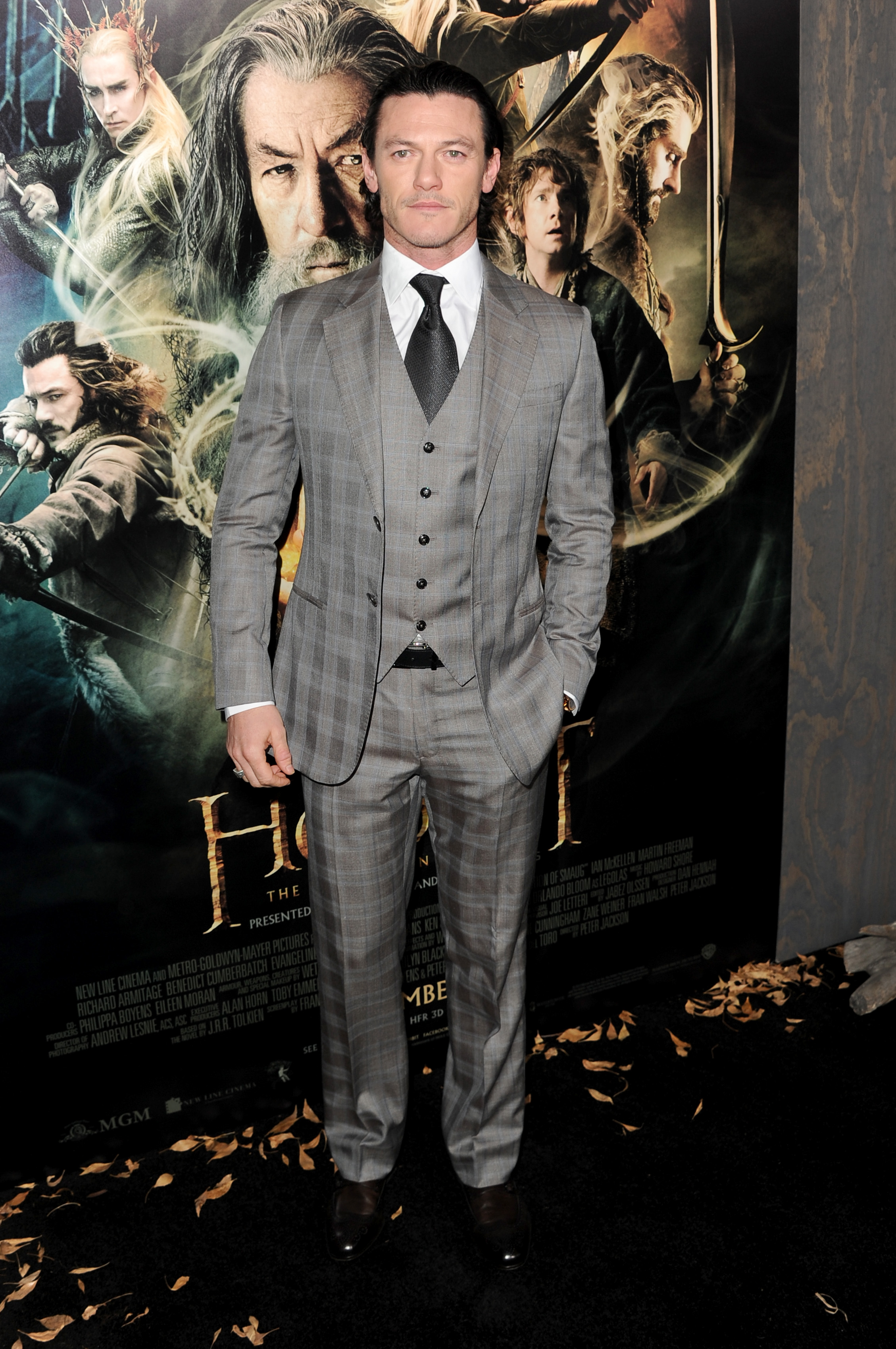 Luke Evans The Hobbit The Desolation of Smaug premiere