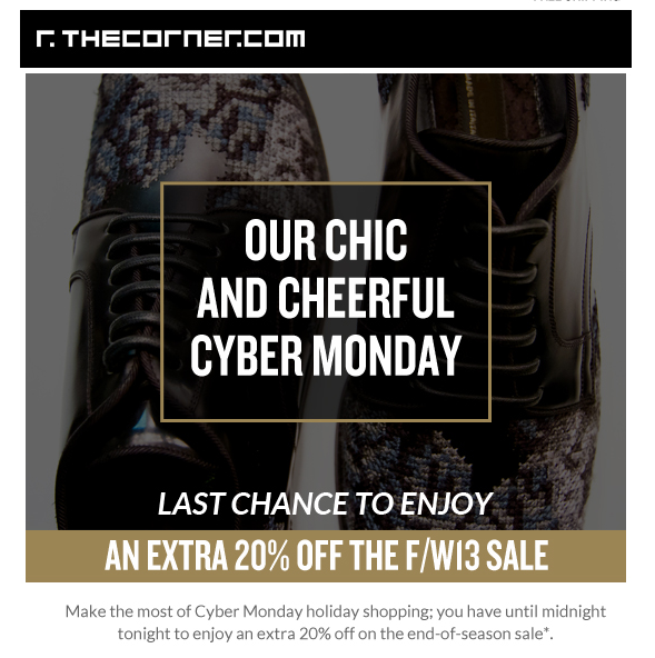 TheCorner.com Cyber Monday Sale