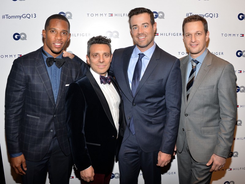 Victor Cruz, John DeLucie, Carson Daly & Josh Charles