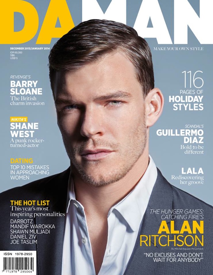 Alan Ritchson Covers Da Man Magazine