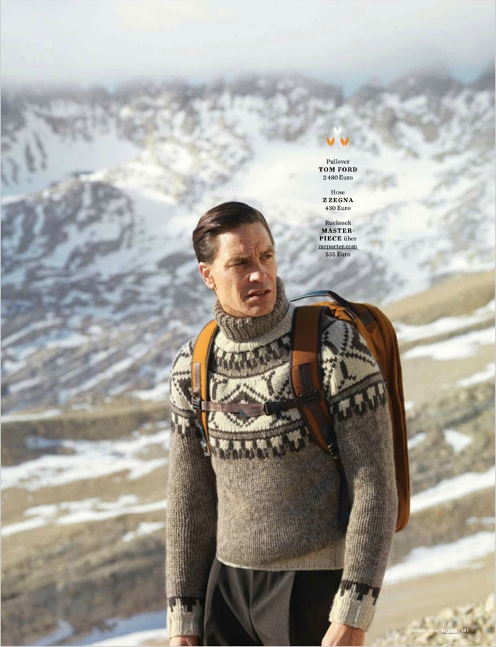 Andre Van Noord Sports Alpine Styles for GQ Germany