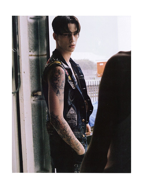 Ash Stymest Wears Diesel Tribute Collection for Wonderland