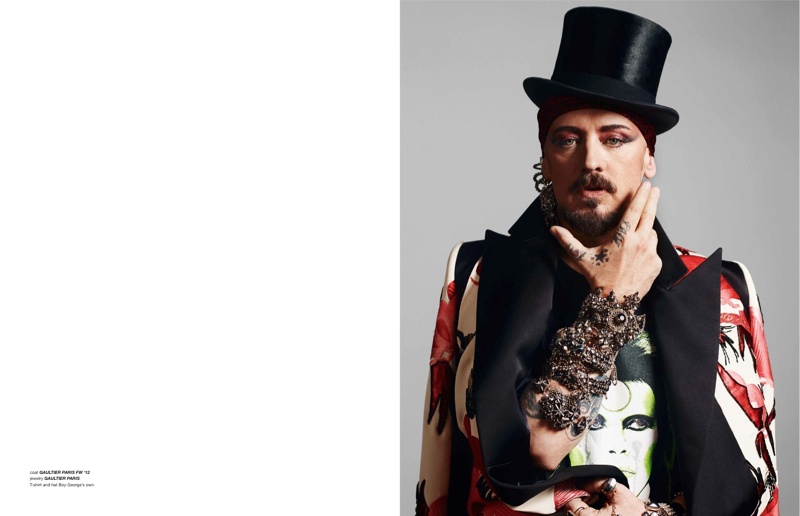 Boy George fashion magazine