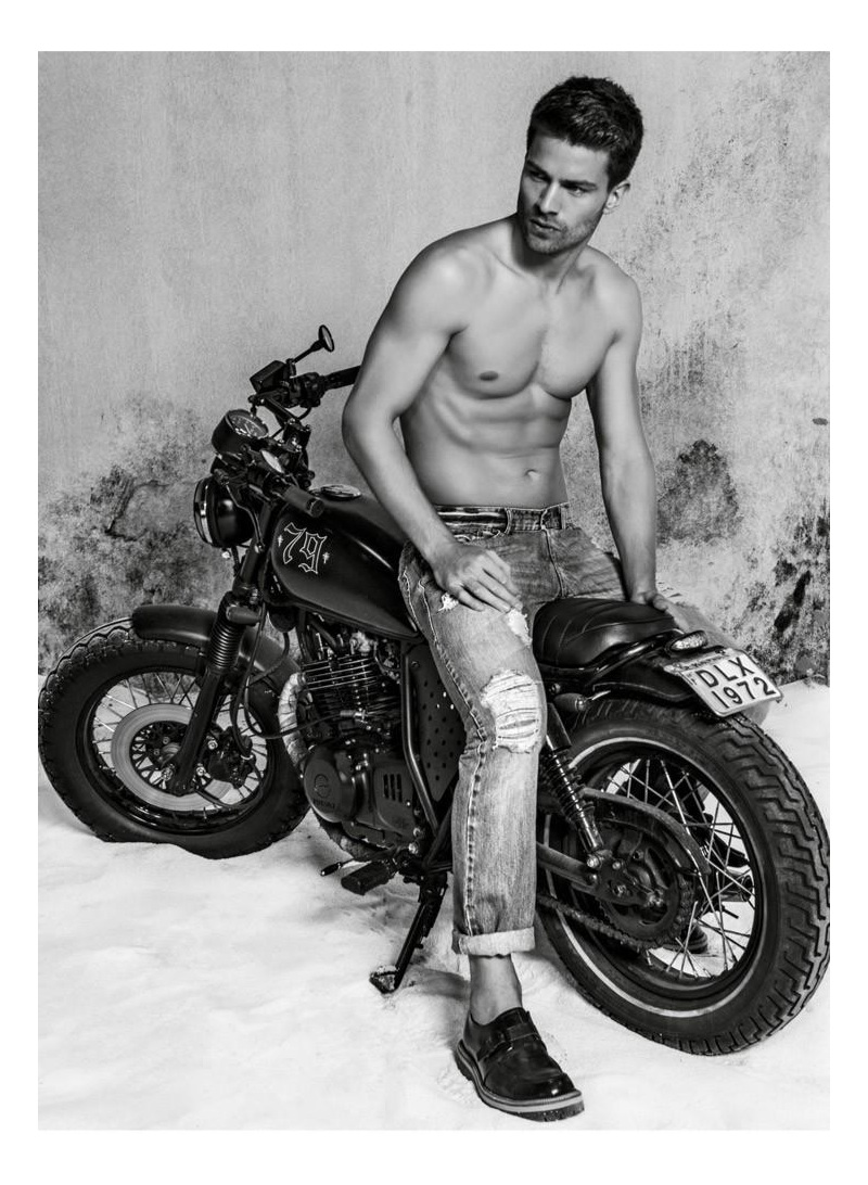 Jordao Altmann Wears Ripped Denim for Ellus Spring/Summer 2014 Campaign