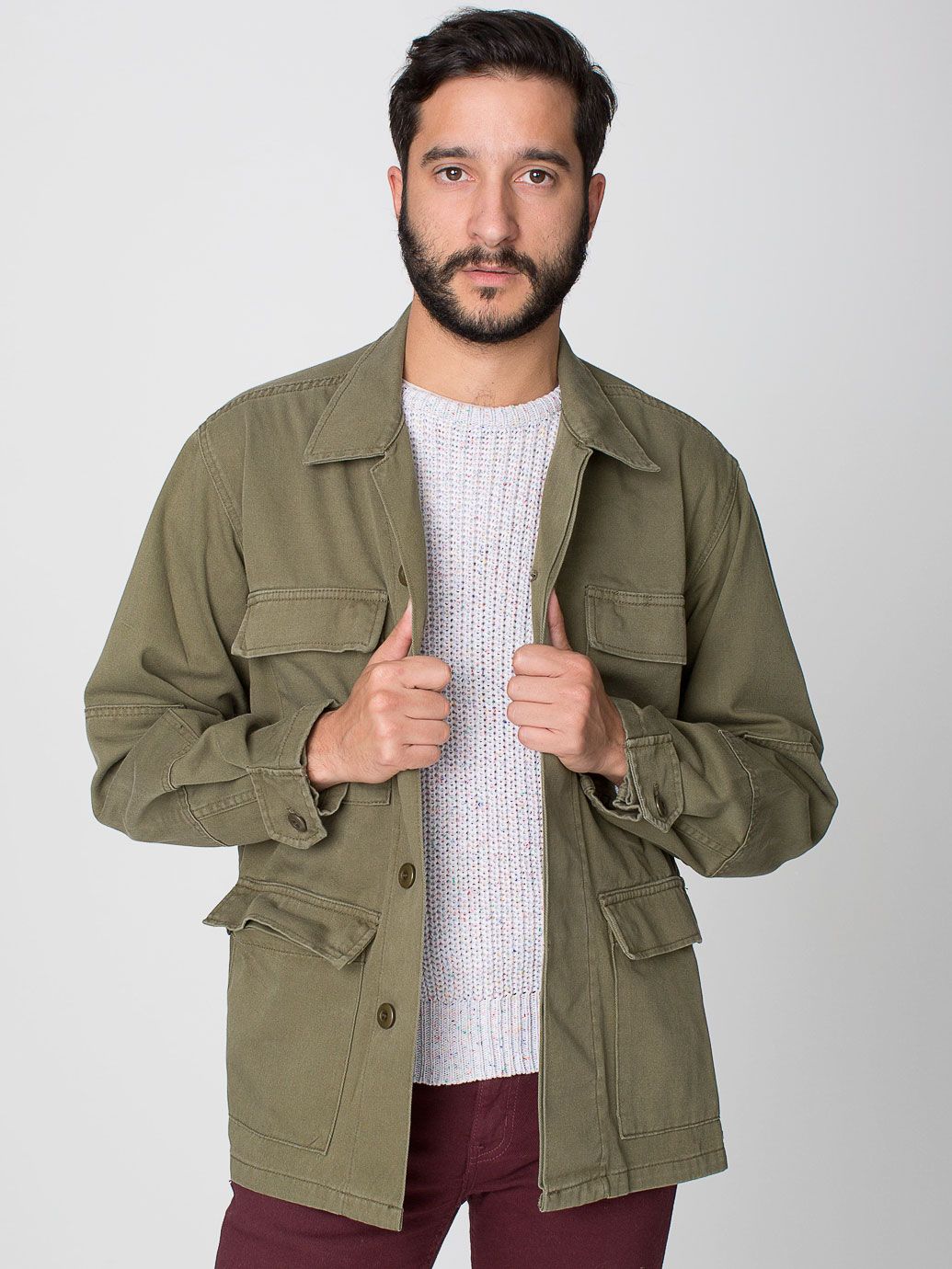 Fashionisto Obsession | Cotton Twill Military Jacket