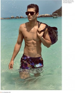 Jack Vanderhart is Ready for S/S ’14 in Swim Shorts for Wish Magazine