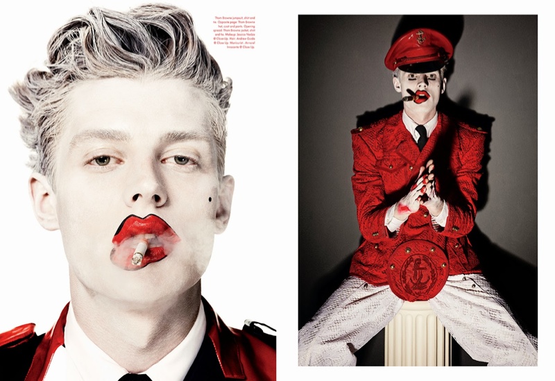 Janis Ancens Stars in a Gender-bending Thom Browne Feature for Candy