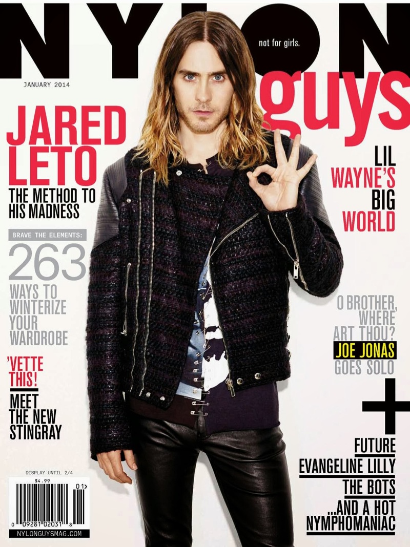 Jared Leto Covers the January Issue of Nylon Guys