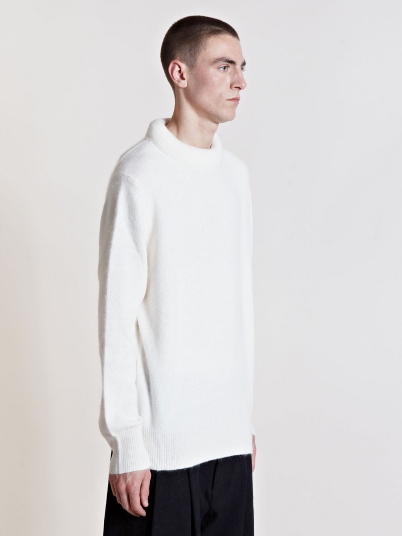 Ann Demeulemeester Men's Arun Knit From AW13 Collection In White