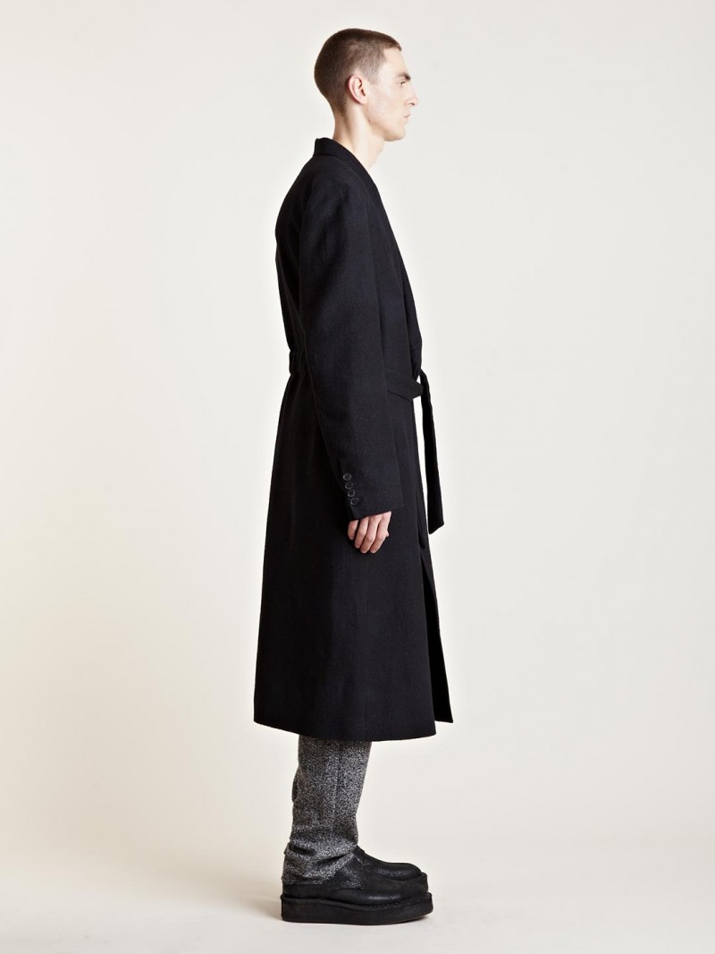 Damir Doma Men's Catur Infinity Classic Coat From AW13 Collection In Black