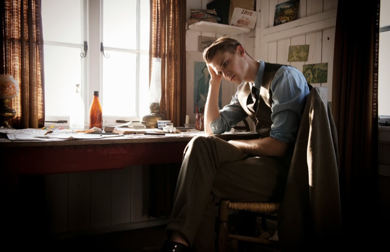 Lowell Tautchin Stars in a Quiet Story for Elle Man China