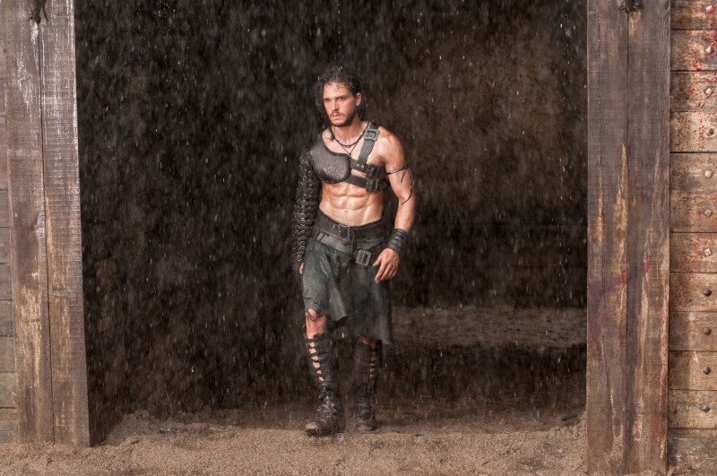 Kit Harington shirtless Pompeii