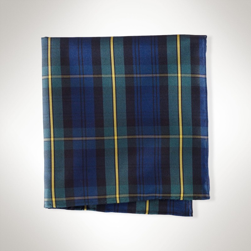 Polo Ralph Lauren Silk Tartan Pocket Square