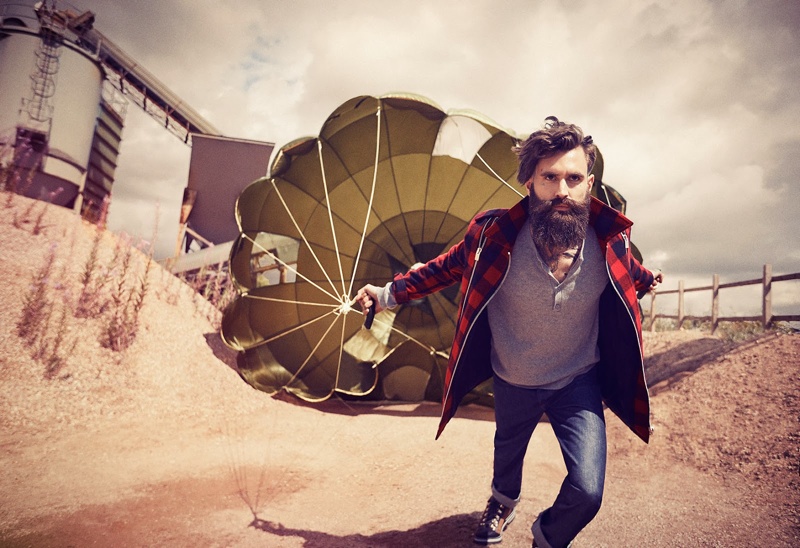 Ricki Hall Wears Utilitarian Fashions for Men’s Health