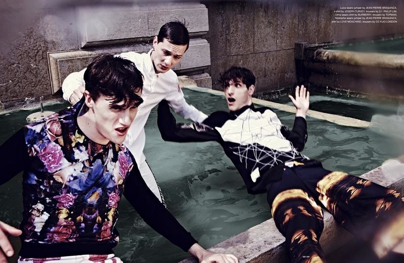 Nil Hoppenot Shoots Luka Badnjar, Dima Dionesov & Rodolphe Zanforlini for SID Magazine