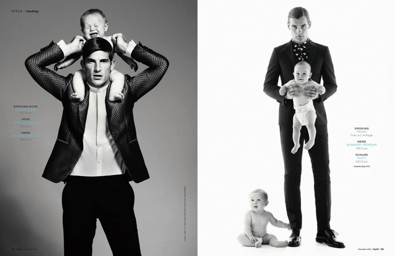 Ryan Barrett, Charlie France, Matt Trethe + More Pose with Babies for GQ Germany