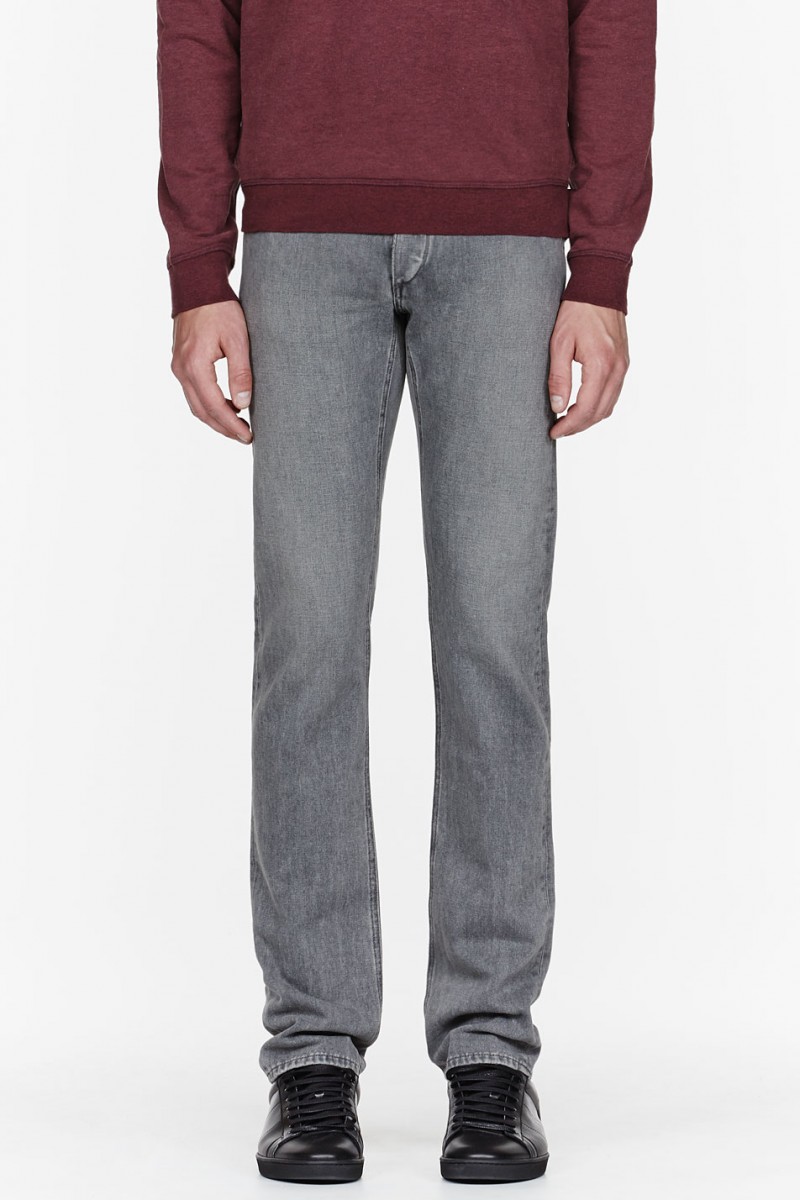 Rag & Bone GREY RB23X LOW RISE SLIM JEANS