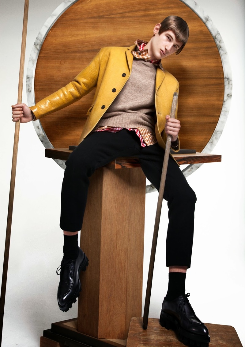 Tino Thielens Dons Prada for SSAW Magazine
