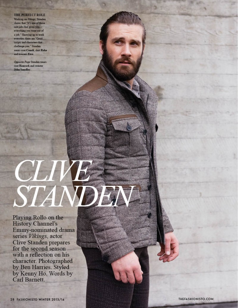 Clive Standen of 'Vikings' for Fashionisto #9