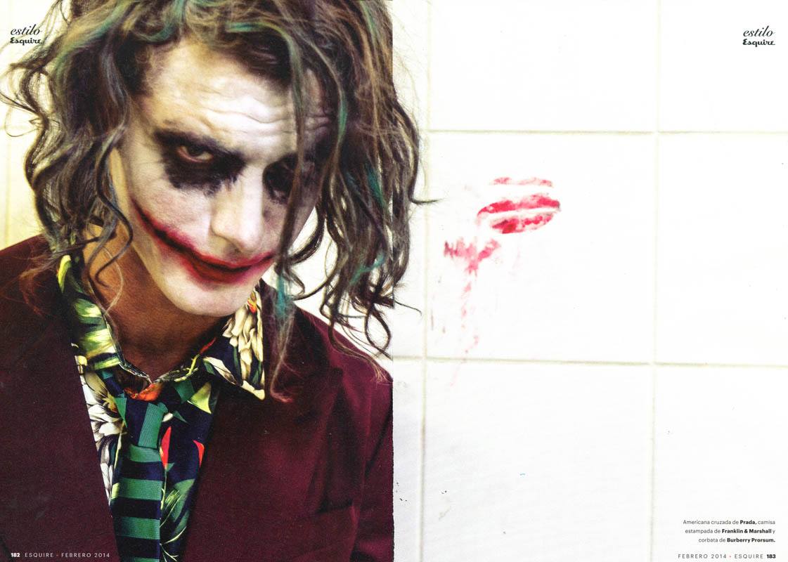Clément Chabernaud Channels The Joker for Spanish Esquire