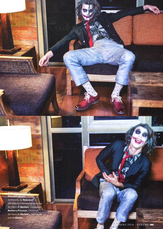 Clément Chabernaud Channels The Joker for Spanish Esquire