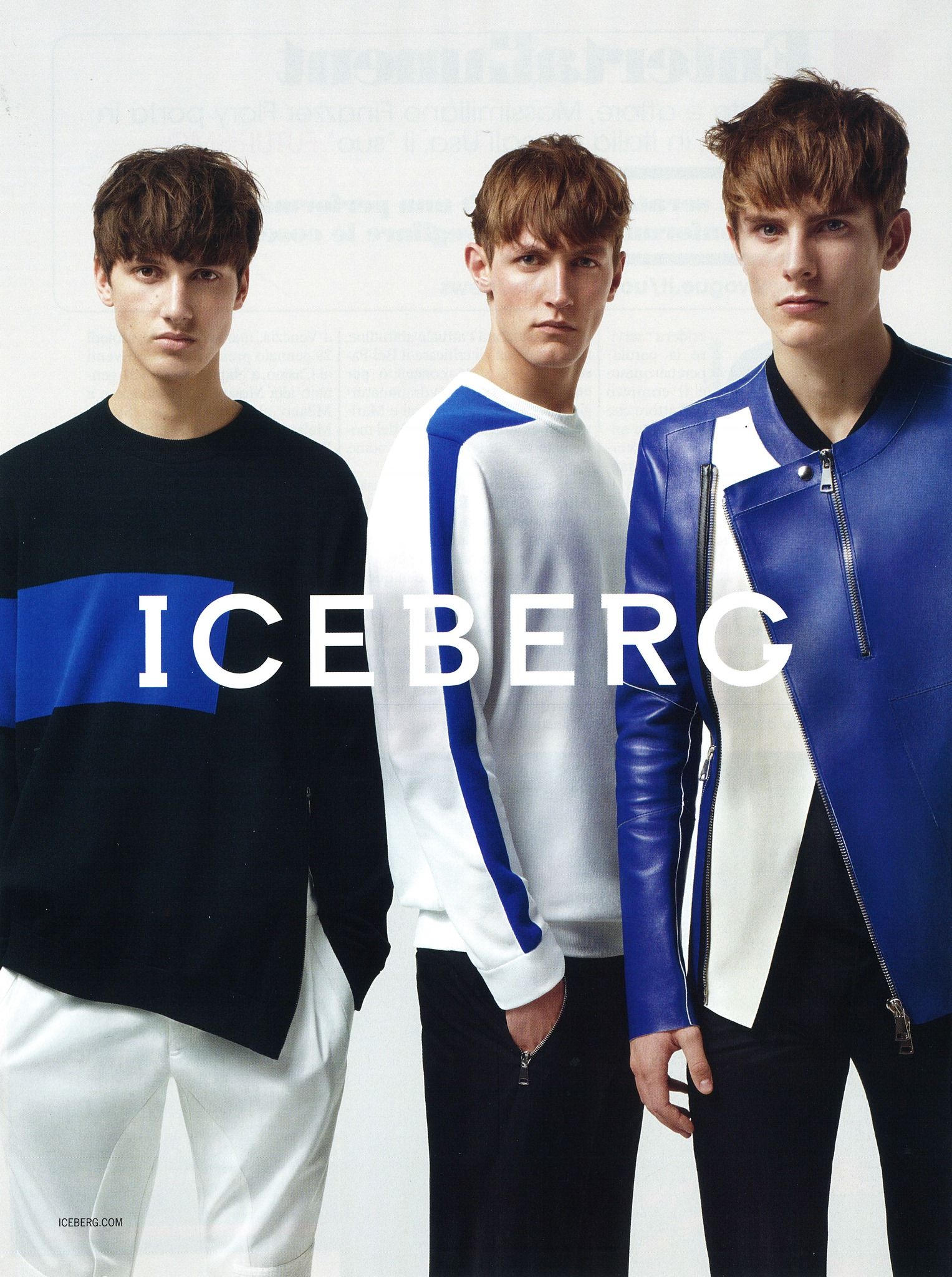 First Look | Iceberg Spring/Summer 2014 Campaign with Rutger Schoone, Andreas Sanby & Luca Stascheit