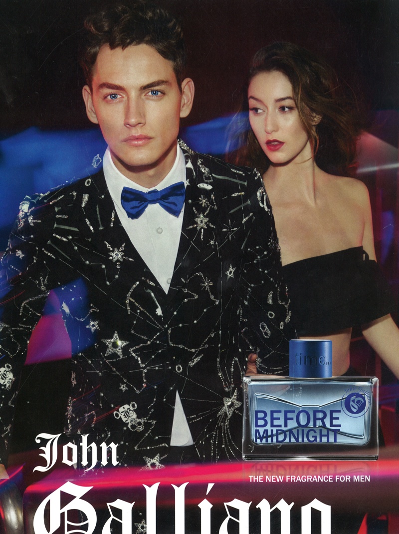 Jakob Hybholt for John Galliano 'Before Night' Fragrance Campaign