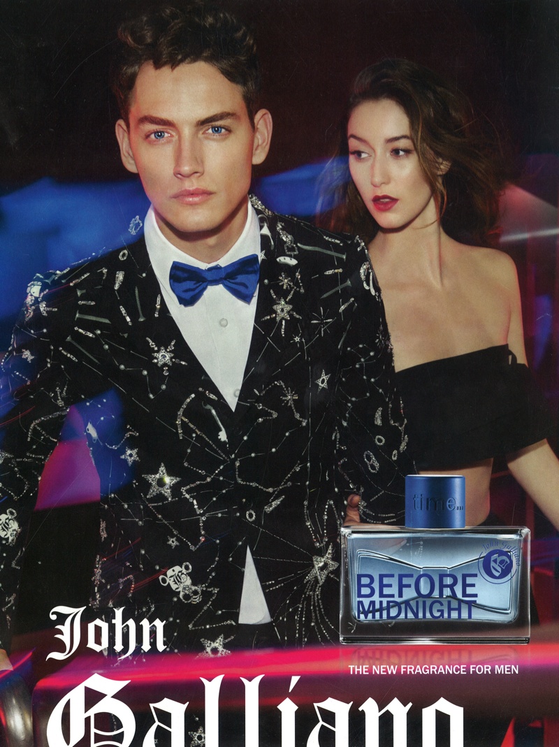 Jakob Hybholt for John Galliano ‘Before Night’ Fragrance Campaign