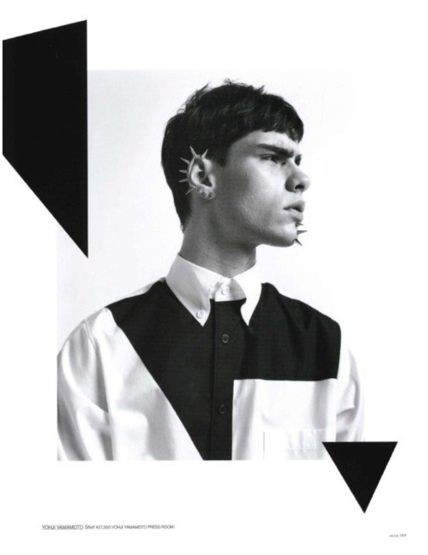 Jonathan Bauer-Hayden Dons Rebellious Styles for Huge Magazine