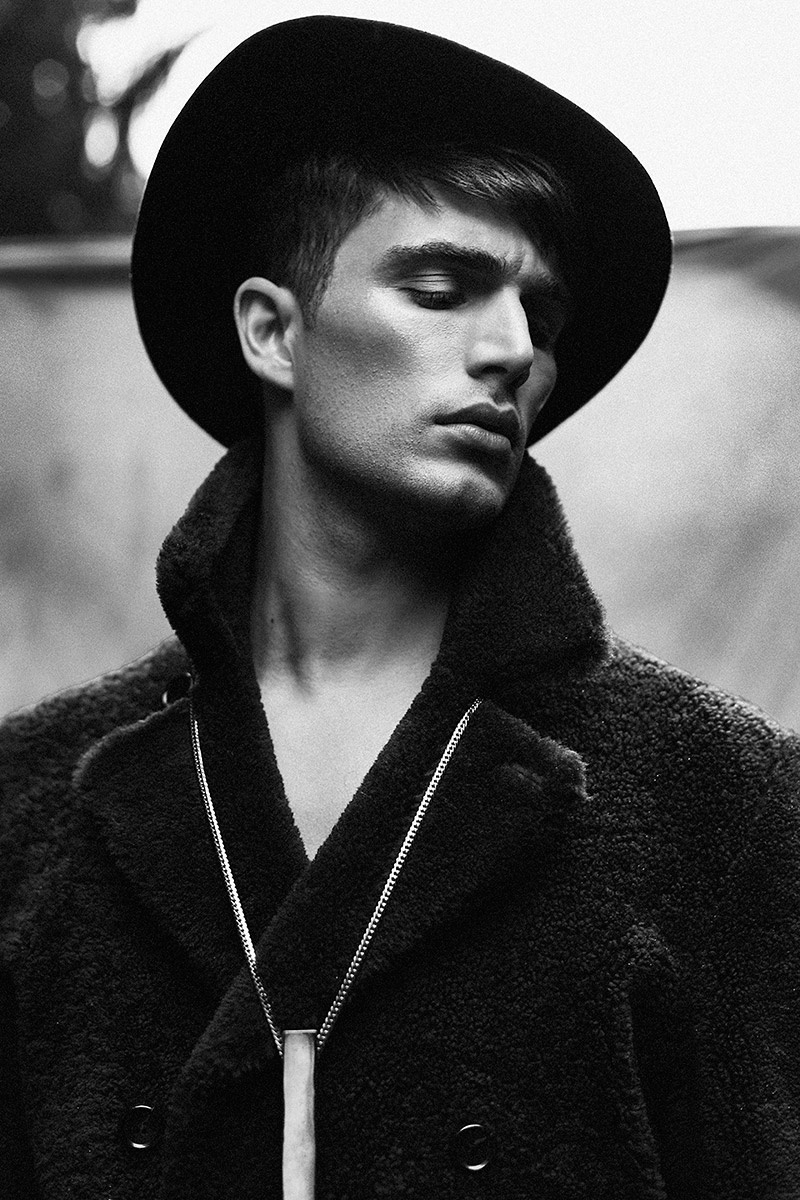 Julien Quevenne Stars in Black & White Editorial for Chasseur Magazine