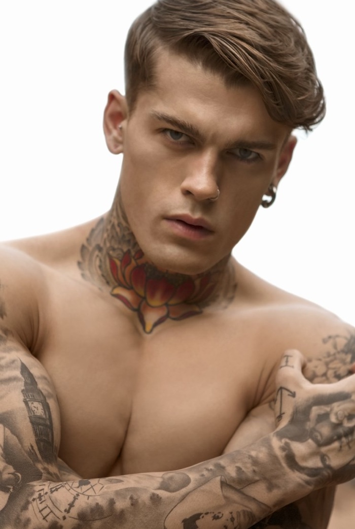 Stephen James Shows Off His Tattoos for Risbel Magazine