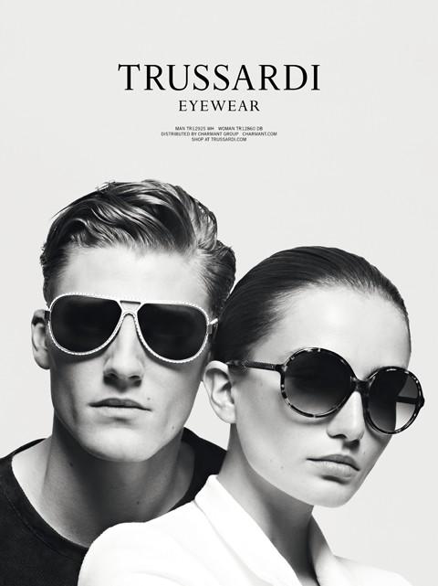 Mikkel Jensen for Trussardi Spring/Summer 2014 Eyewear Campaign