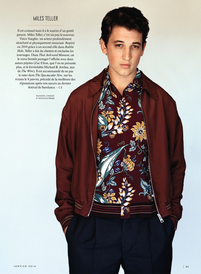 vanity fair france 0004 Miles Teller