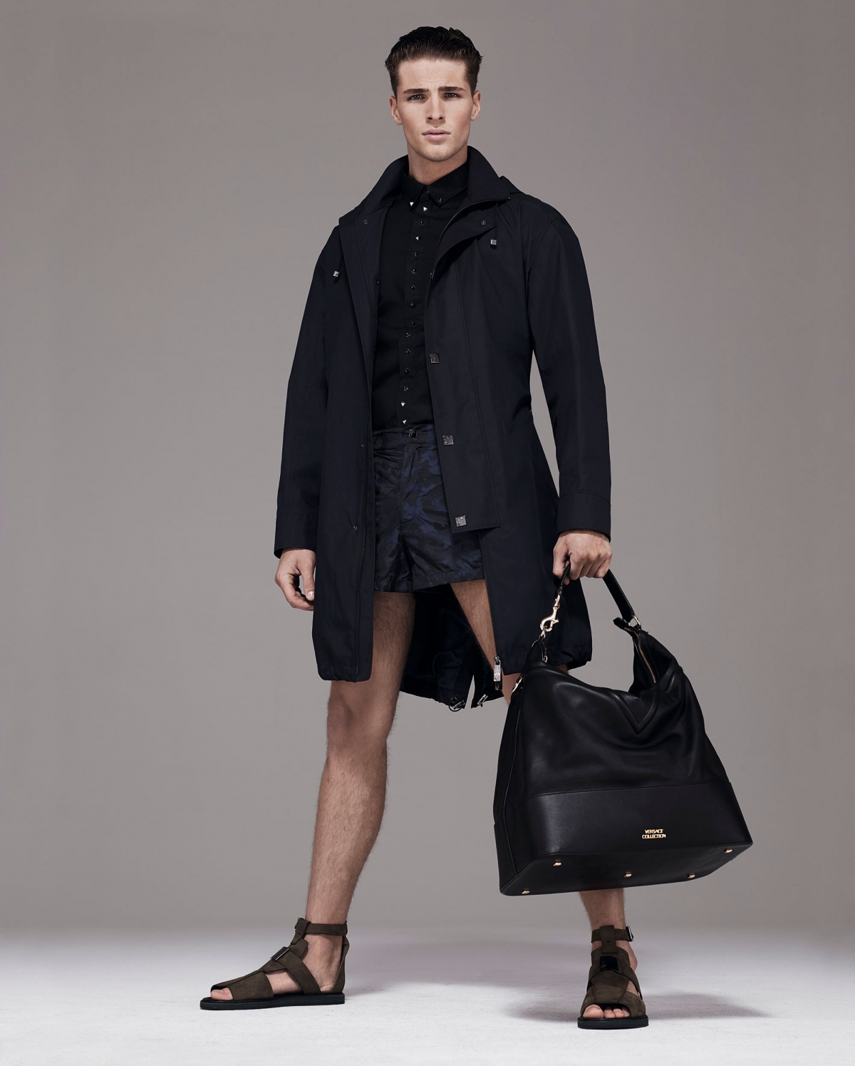 Edward Wilding Stars in Versace Collection Spring/Summer 2014 Lookbook