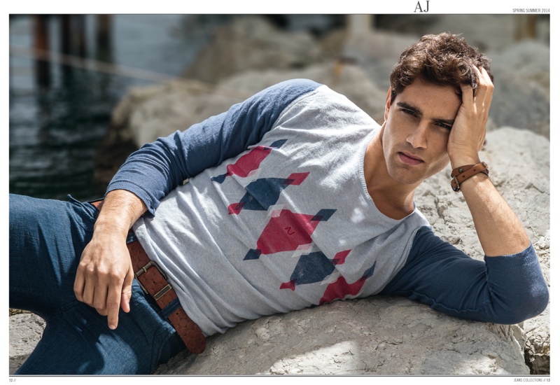 armani jeans spring summer 2014 catalogue photos 005