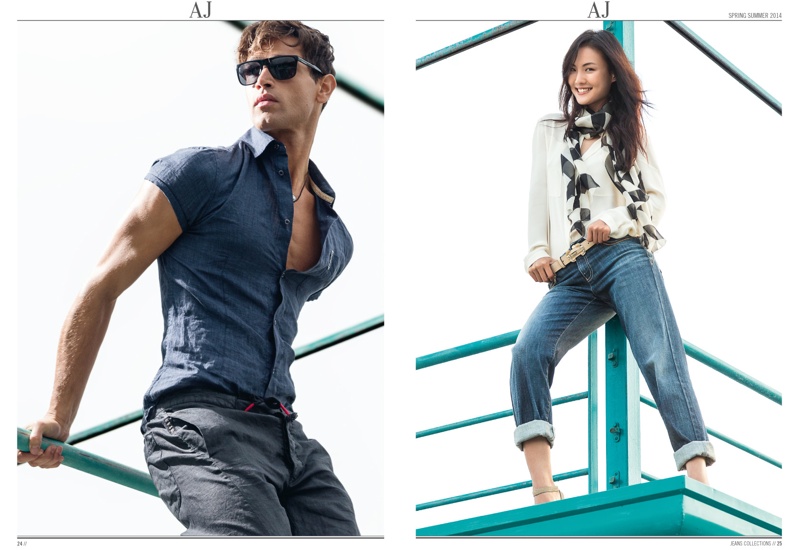 armani jeans spring summer 2014 catalogue photos 008