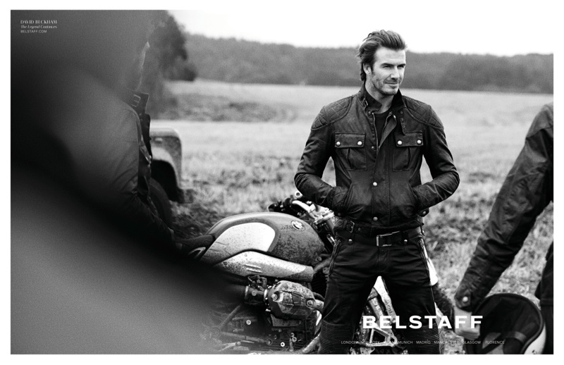 David Beckham in Belstaff - Paris Street Style