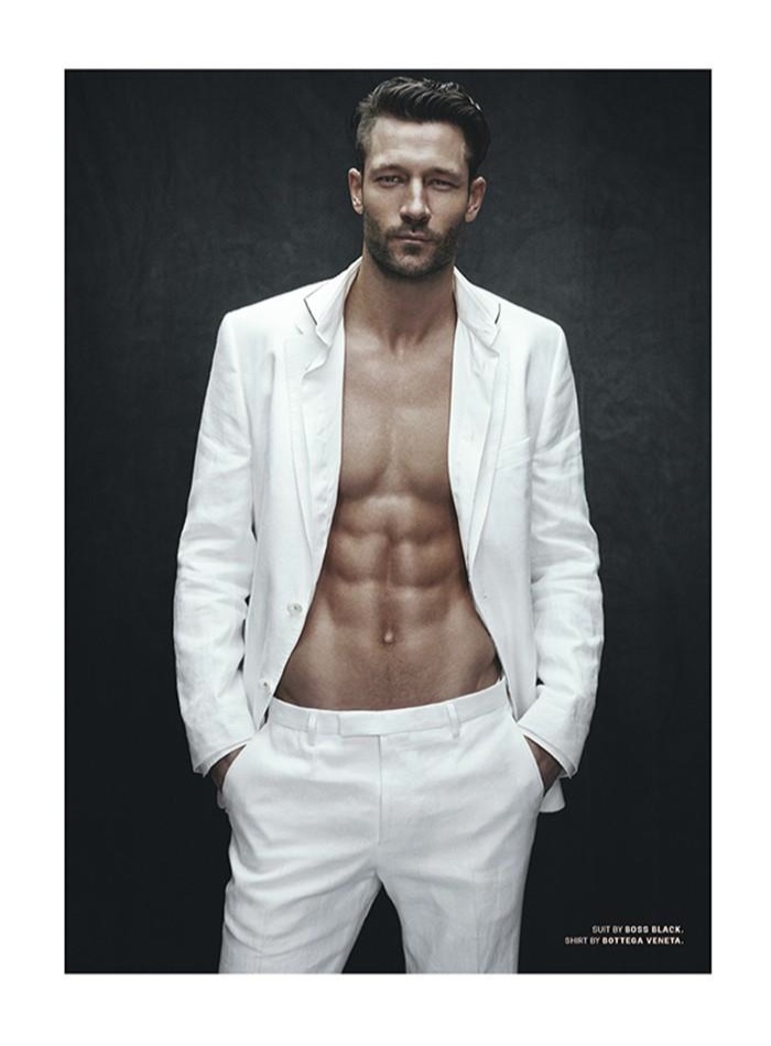 John Halls Models Spring White Fashions for Details
