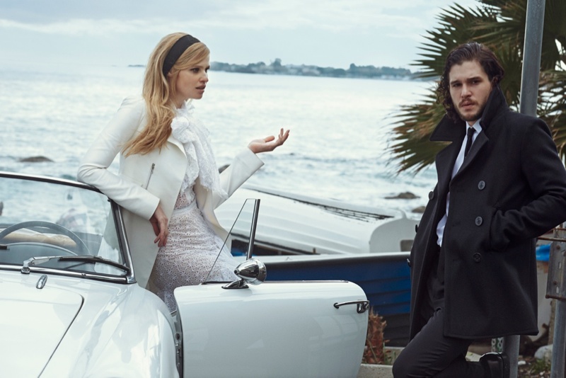 Kit Harington Appears in Vogue with Lara Stone Kit Harington Appears in Vogue with Lara Stone