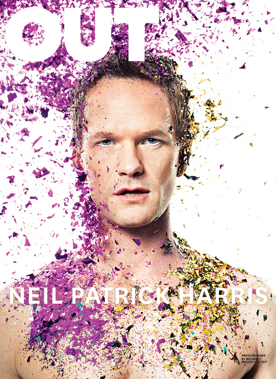 Shirtless Neil Patrick Harris Glitter Bombed for Out's April Cover