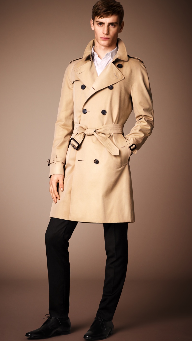 classic burberry trench men